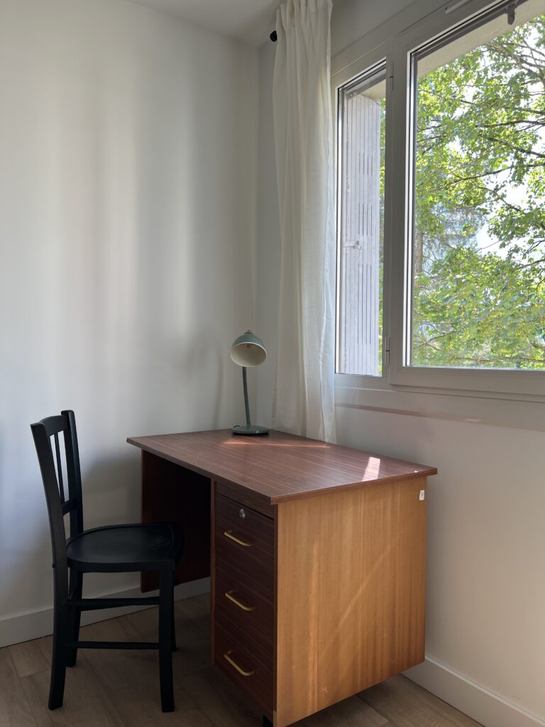 chambre verte ambiance arty appartement rennes